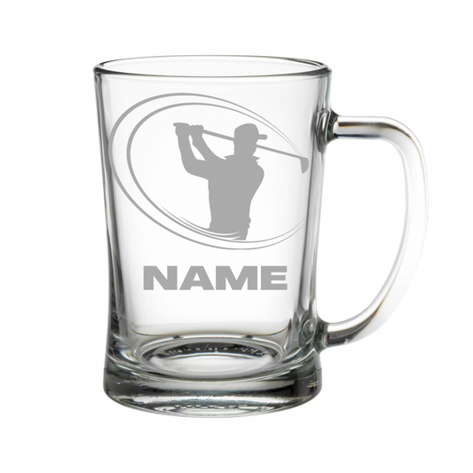 Personalised Gift: Beer Tanker, Golf Design, Any Name