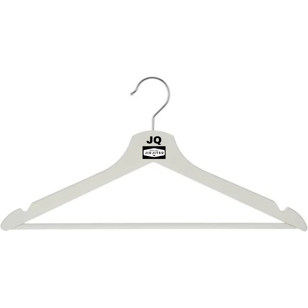 Personalised Gift: Personalised Wooden Coat Hanger, Your Initials & Any Logo
