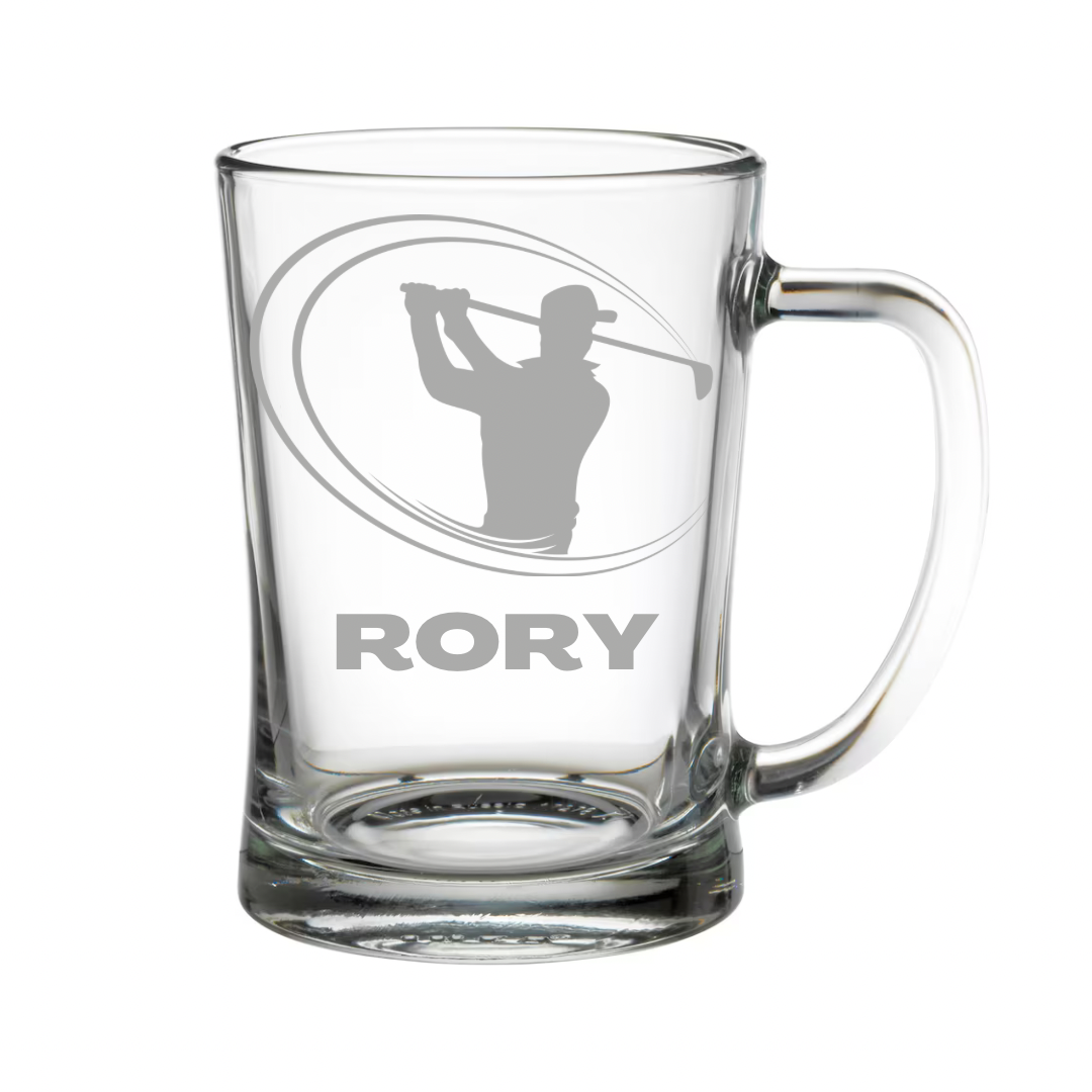 Personalised Gift: Beer Tanker, Golf Design, Any Name
