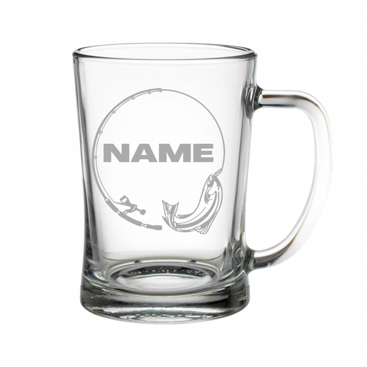 Personalised Gift: Beer Tanker, Fly Fishing Design, Any Name