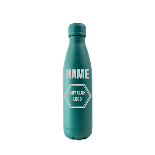 Personalised Gift: Gym Logo Steel Water Bottle, Personalised with Any Name & Any Gym Logo